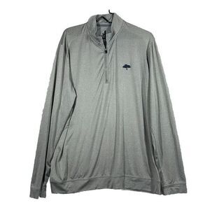 Johnnie O Men's Size‎ Large Gray 1/4 Zip Long Sleeve Activewear